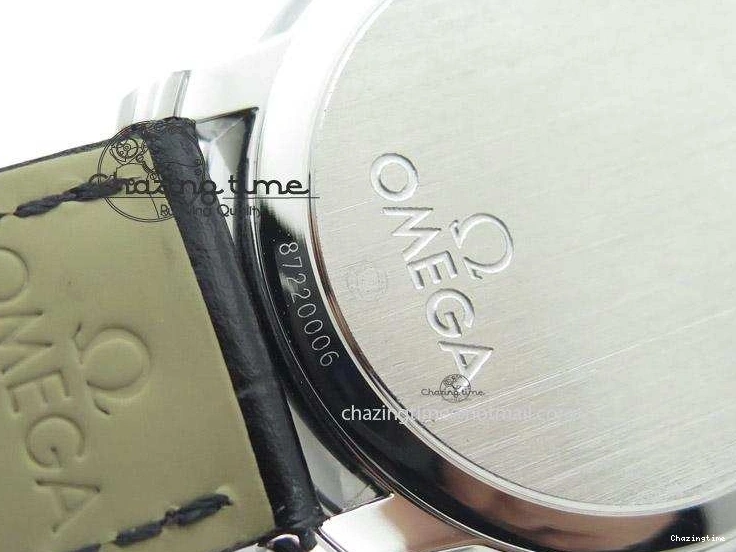 0501 Functional De Ville MK 1:1 Best Edition SS White Dial On Black Leather Strap A 8260